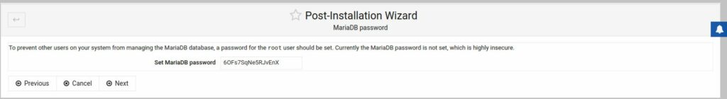 Пароль MariaDB